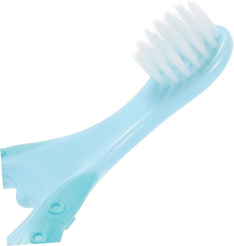 2 Pack Toddler Toothbrush Soft Bristles Travel Friendly Boys Girls Blue - Image 3